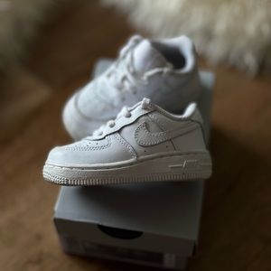 Nike Air Force 1 LV8 3 (TD) Toddler Size 5C White CW0986-100 With Box!